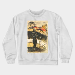 Delightful Land  (ca. 1894) by Paul Gauguin Crewneck Sweatshirt